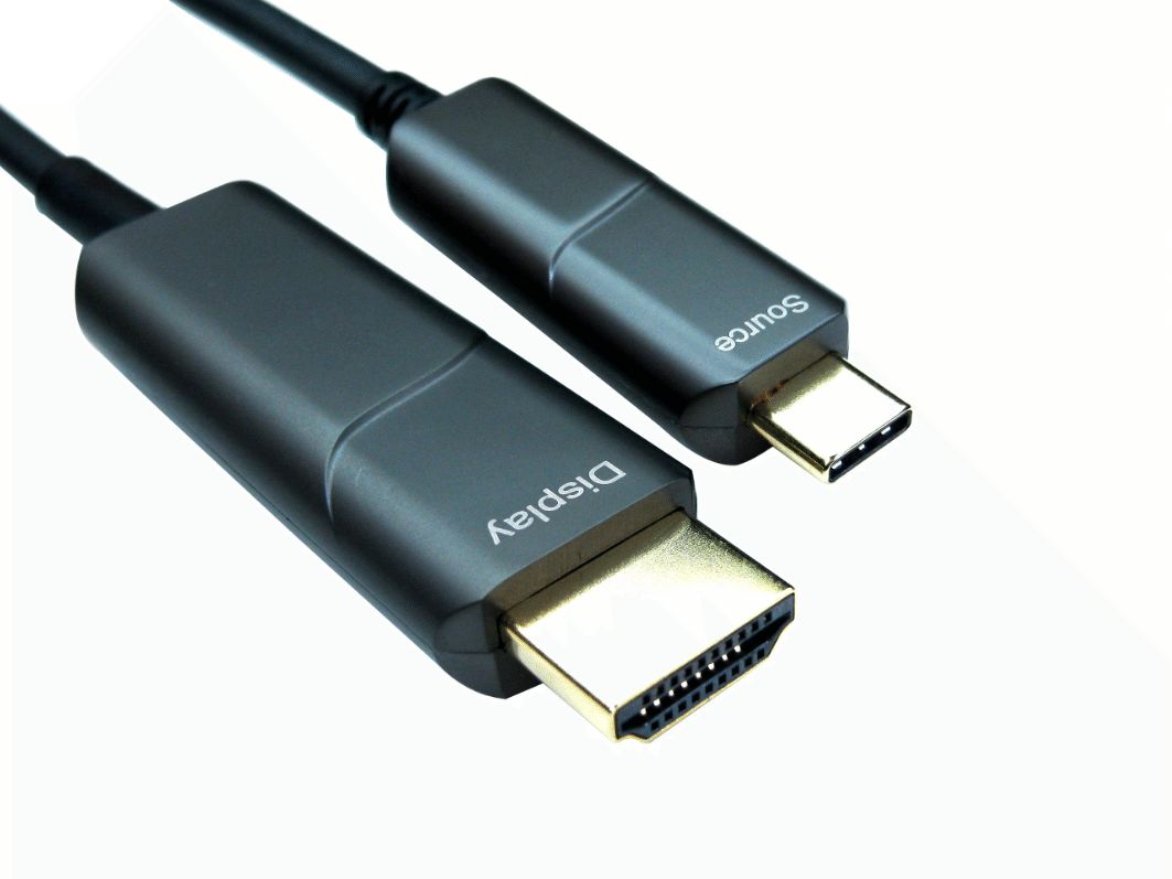 RS PRO USB Cable, Male USB Type C to Male, USB 3.1 HDMI, Black, 10 m