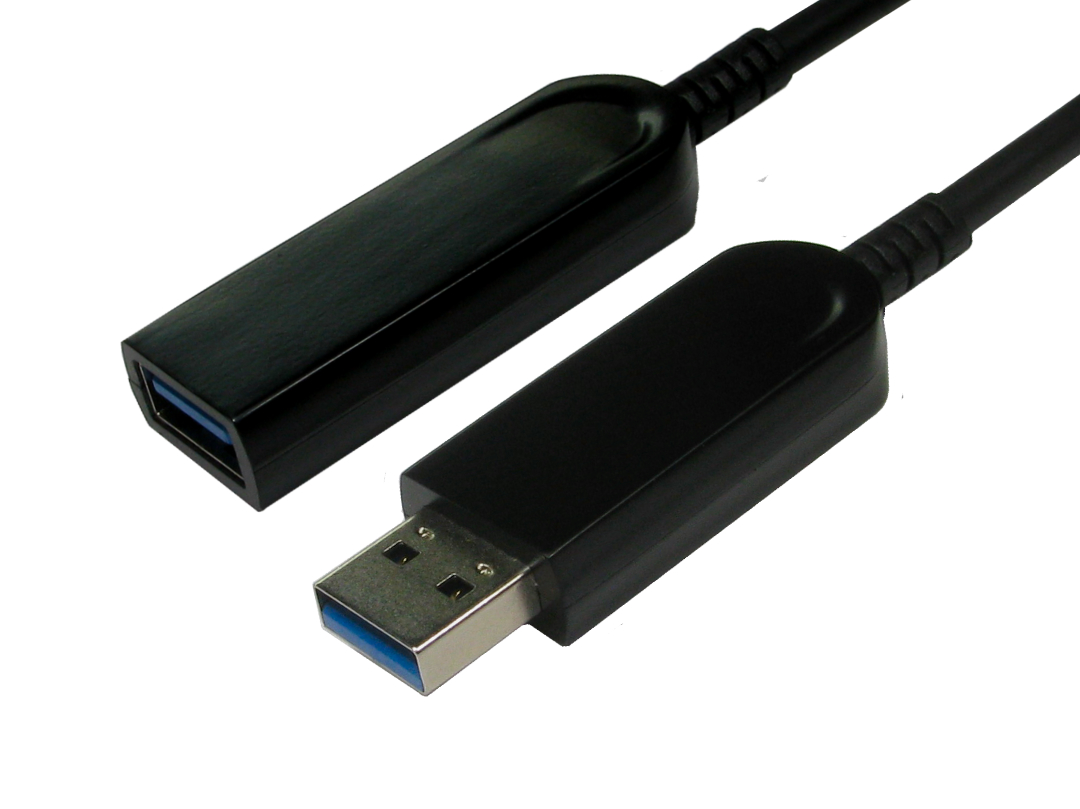 RS PRO  USB 3.0, Male USB to Female USB, Black, 30 m