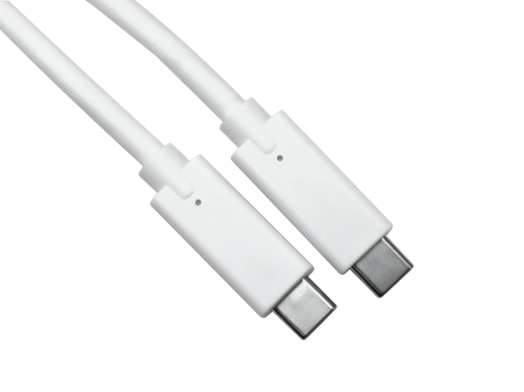 RS PRO USB Cable, Male USB Type C to Male, USB 3.1 USB Type C, White, 1.5 m