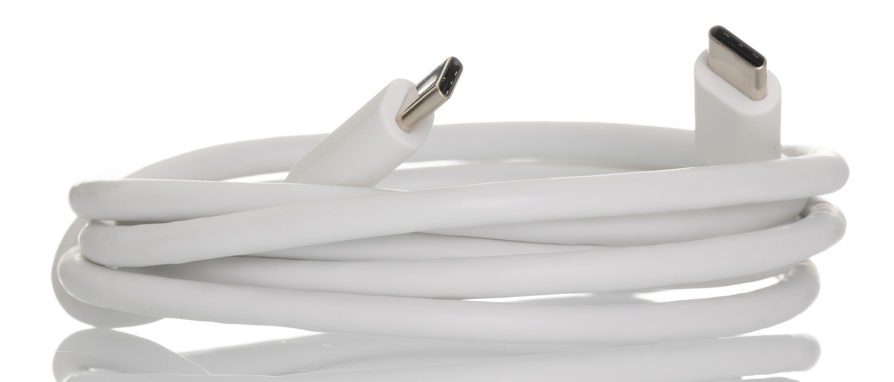 RS PRO USB Cable, Male USB Type C to Male, USB 3.0 USB Type C, White, 1.5 m