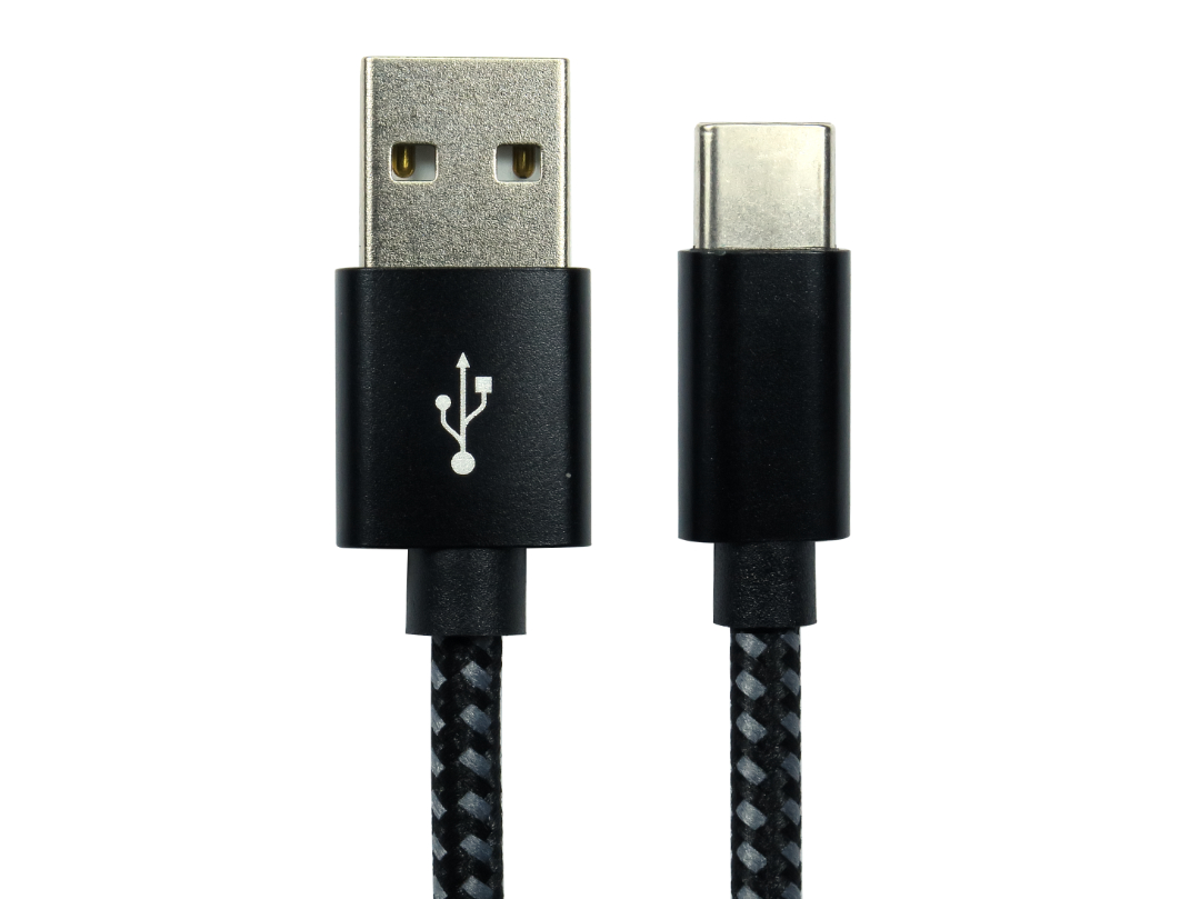 RS PRO USB Cable, Male USB Type A to Male, USB 2.0 USB Type C, Black, 1.8 m