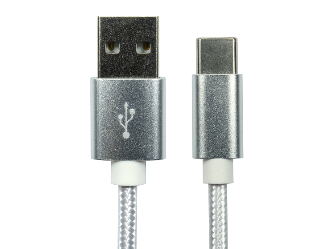 RS PRO USB Cable, Male USB Type A to Male, USB 2.0 USB Type C, White, 1 m