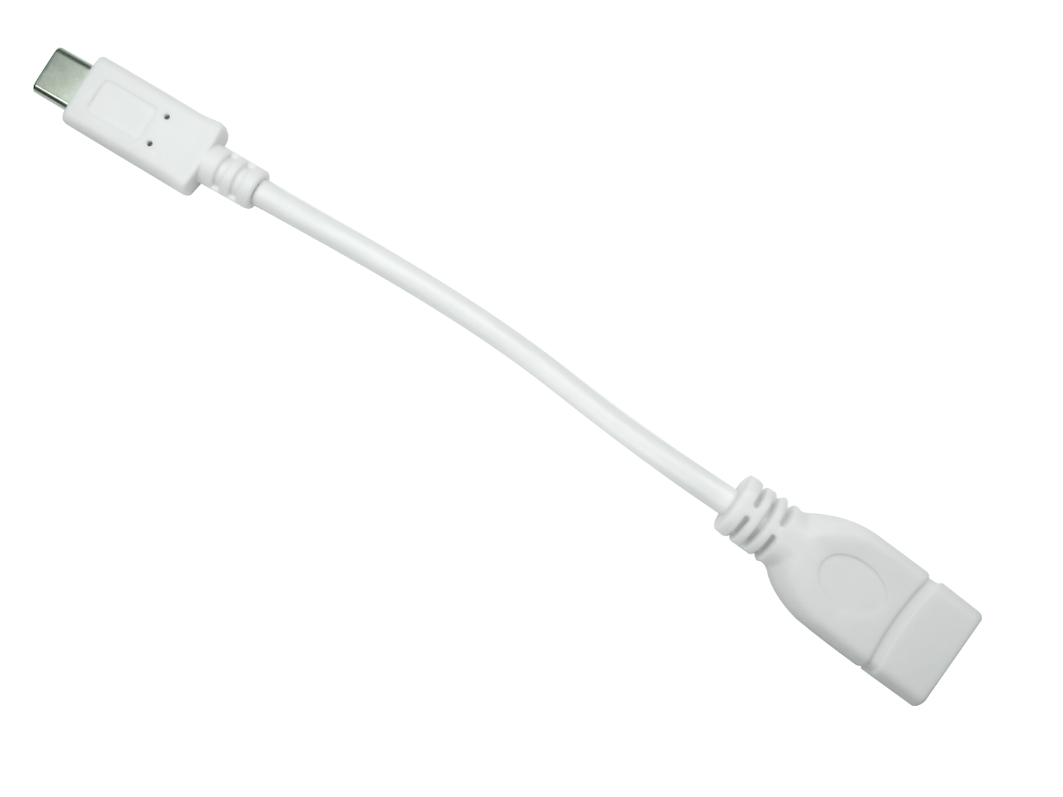 RS PRO USB Cable, Male USB Type C to Female, USB 3.0 USB Type A, White, 150 mm