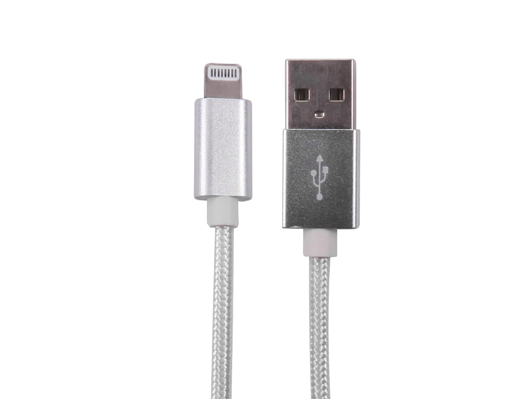 RS PRO USB Cable, Male USB Type A to Male, USB 2.0 Lightning Connector, White, 1 m
