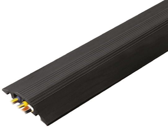 RS PRO 3 m Black Cable Cover in Rubber
