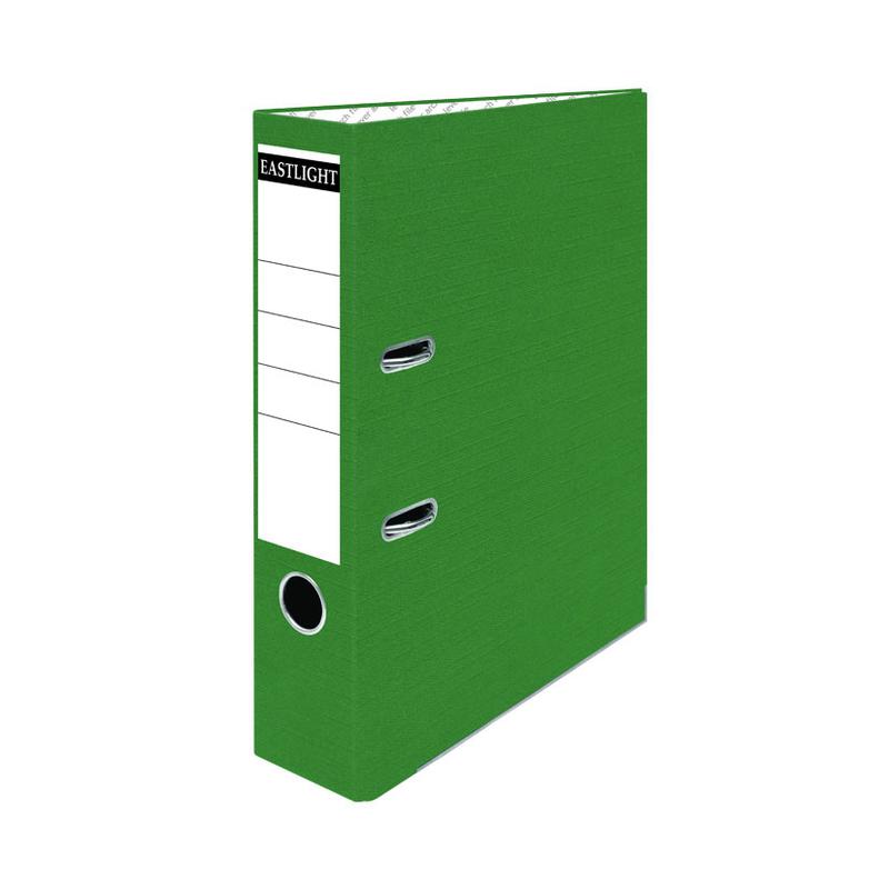 PLASTOREG Green A4 Lever Arch Clip File