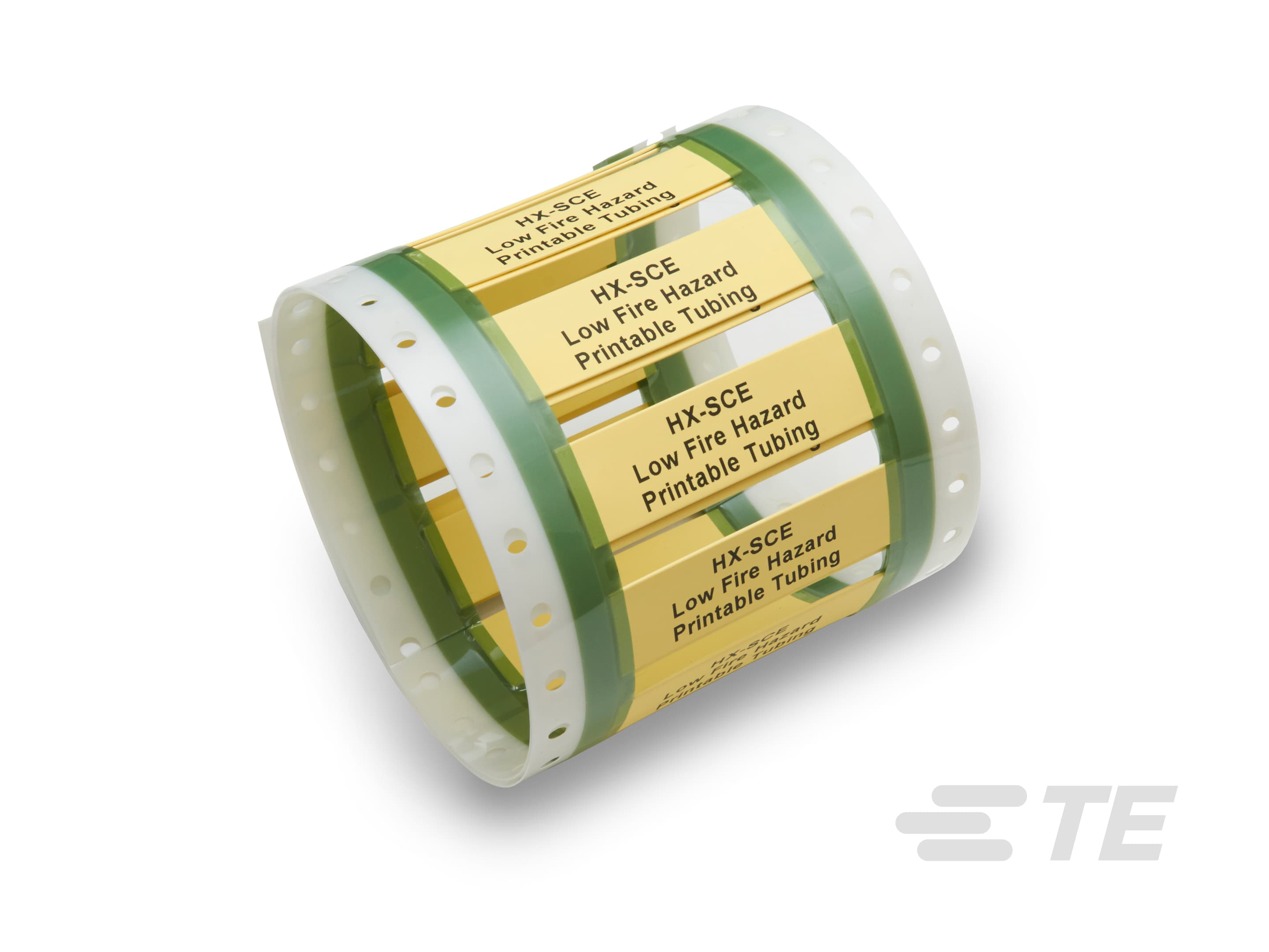 TE Connectivity HX-SCE Cable Marker, Yellow, 2.54 – 4.06mm Cable, for Printable Tubing, E72748-000