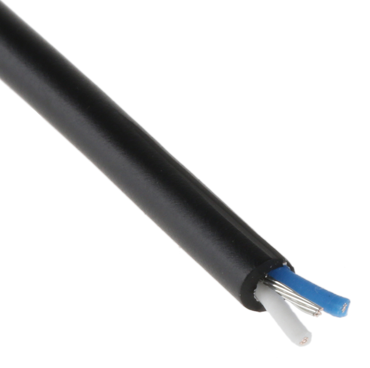 Van Damme classic 1 pair Series 2 Core, 0.2 mm CSA Screened, 3.5 mm OD, 100 m, Black