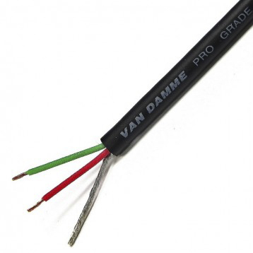 Van Damme classic pro-patch Series Screened, 4.85 mm OD, 100 m, Black