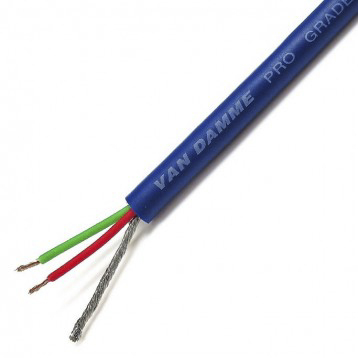 Van Damme classic pro-patch Series 2 Core Screened, 4.85 mm OD, 100 m, Blue