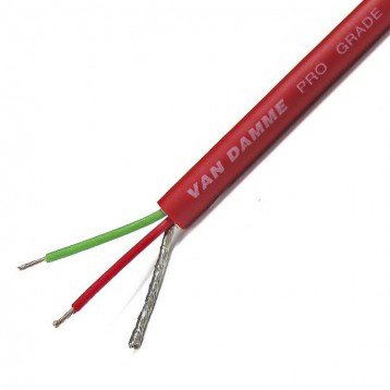 268-009-020 Van Damme classic pro-patch Series 2 Core Screened, 4.85 mm OD, 100 m, Red
