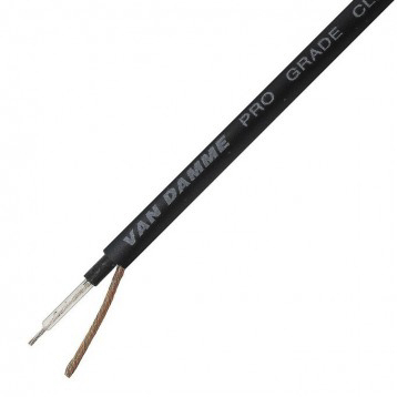 Van Damme classic instrument Series Screened, 6 mm OD, 100 m, Black