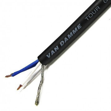 268-026-000 Van Damme Tour Grade Classic XKE Starquad Series 4 Core Screened, 6 mm OD, 100 m, Black