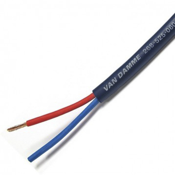 Van Damme 2 Core Audio Cable, 100 m, Blue