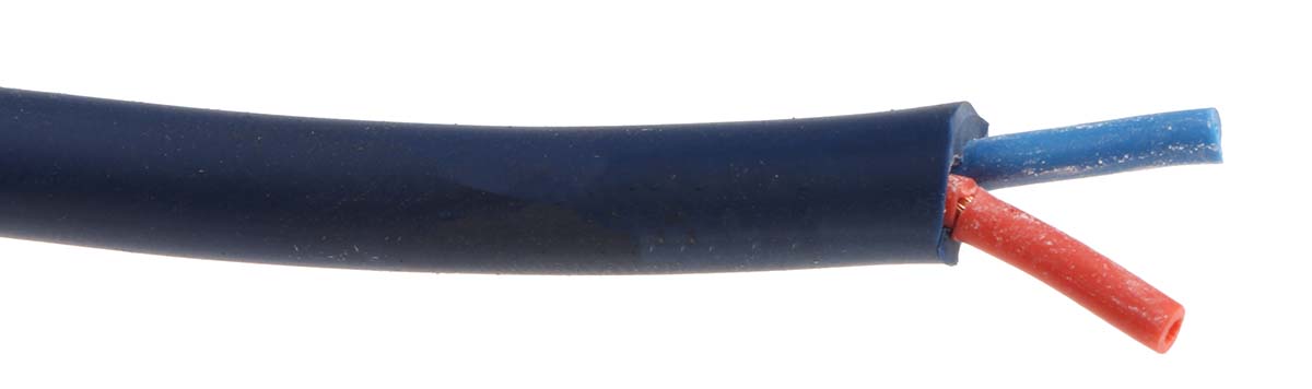 268-575-060 Van Damme Blue Studio Grade Series 2 Core Audio Cable, 100 m, Blue