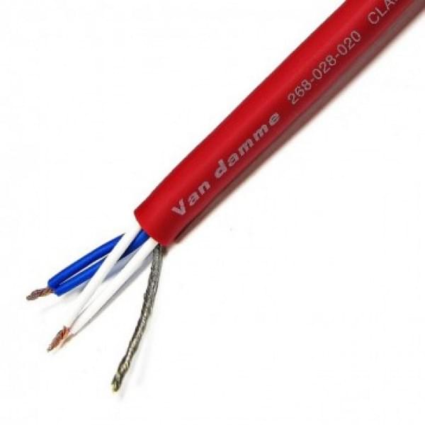 Van Damme 5 Core, 0.19 mm² CSA Screened, 6 mm OD, 100 m, Red