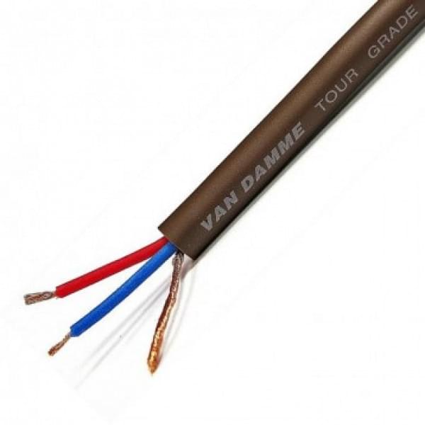 Van Damme 3 Core, 0.22 mm² CSA Screened, 6.35 mm OD, 100 m, Brown