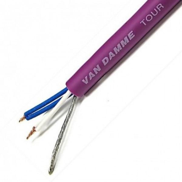 Van Damme 5 Core, 0.19 mm² CSA Screened, 6 mm OD, 100 m, Purple