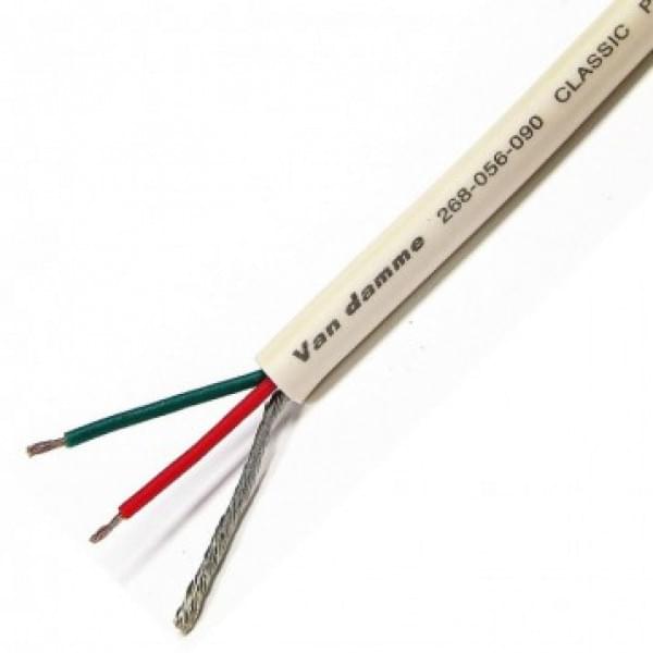 Van Damme 2 Core, 0.22 mm² CSA Screened, 4.85 mm OD, 100 m, White