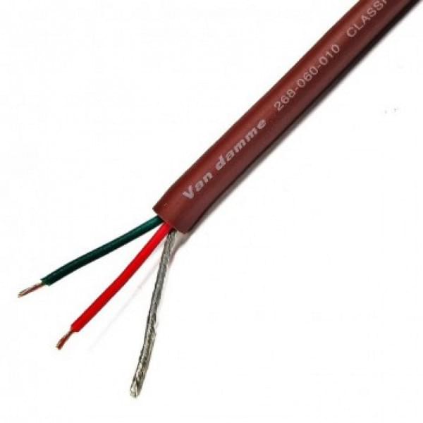 Van Damme 2 Core, 0.22 mm² CSA Screened, 4.85 mm OD, 100 m, Brown