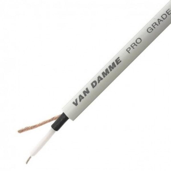 Van Damme 2 Core, 0.22 mm² CSA Screened, 6 mm OD, 100 m, White