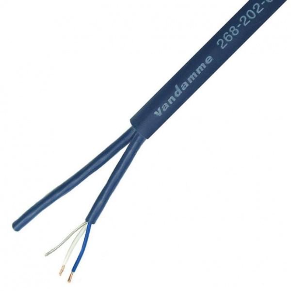 Van Damme Blue Series 4 Core, 0.22 mm² CSA Screened, 2.7 mm OD, 50 m, Blue
