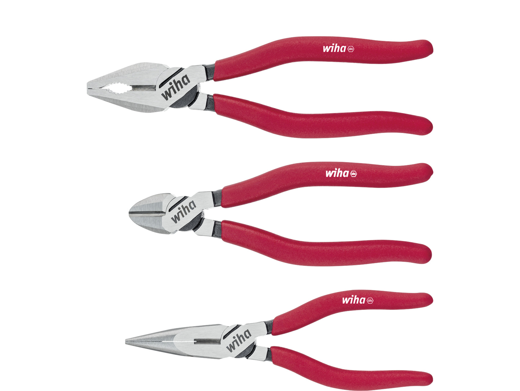 Wiha Plier, 180 mm Overall Straight