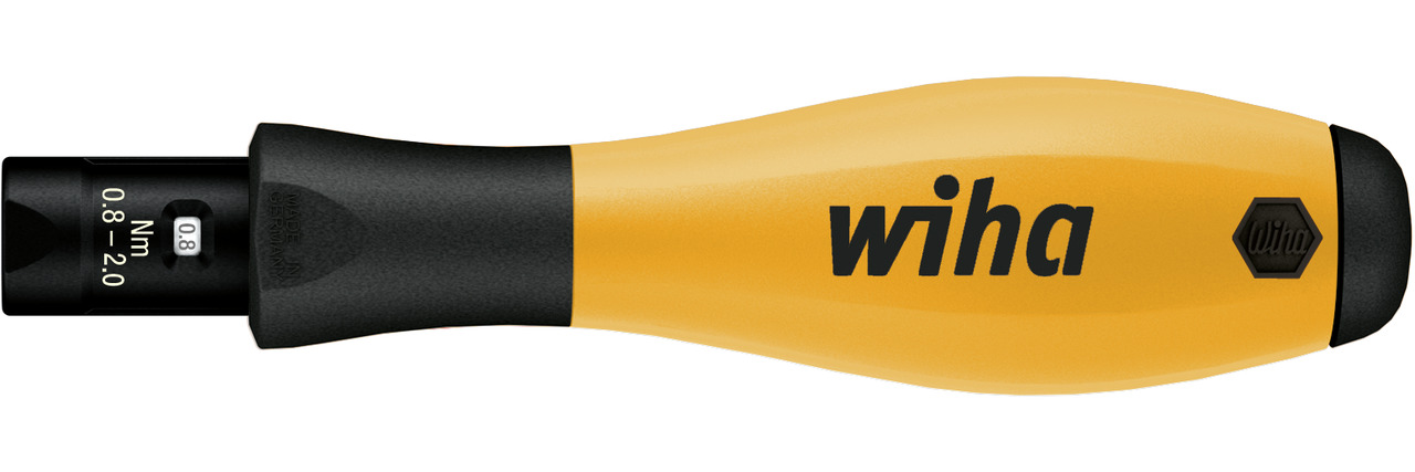 Wiha Adjustable Torque Screwdriver, 1 to 0.6 nm, 4 mm Drive ESD Safe, ±6 % Accuracy