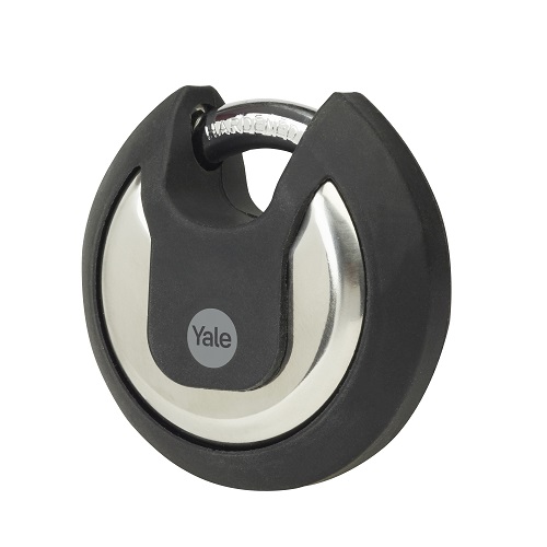 26975000 Yale1 Padlock Stainless Steel Padlock Weatherproof, 70 mm Shackle, 70mm Body