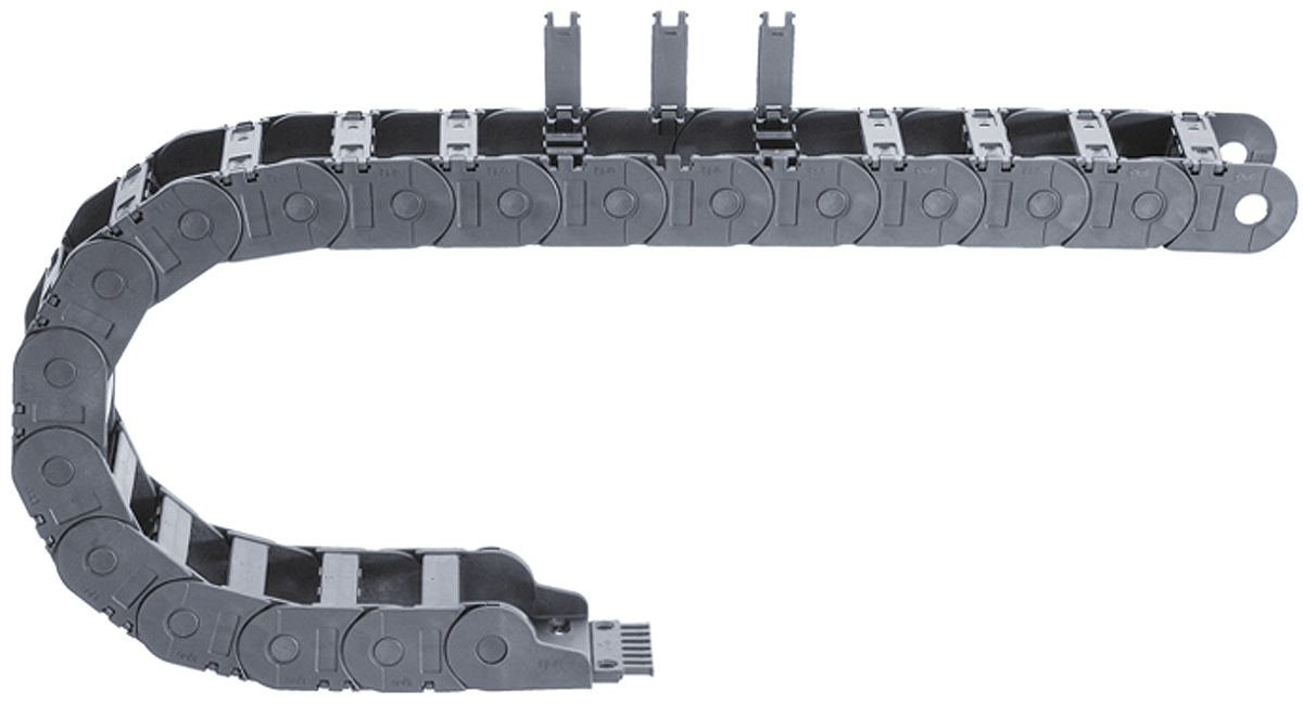Igus e-chain Black, W141mm x D50 mm, L1 m, 75 mm Min. Bend Radius, Igumid G
