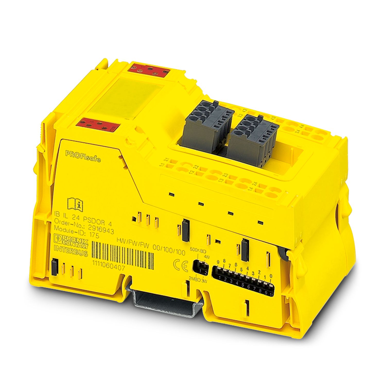 Phoenix Contact Inline Series Safety Module, 2 Inputs, 4 Outputs, 24V dc, NO