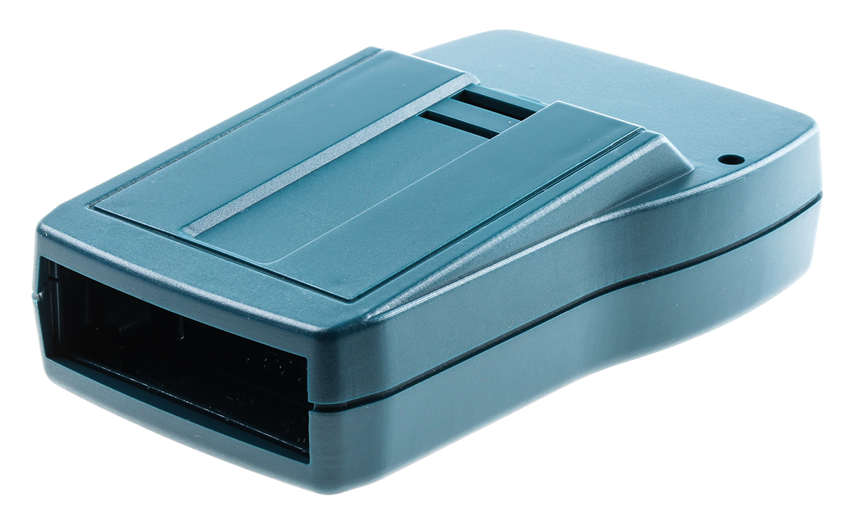 270102000 Rose Taguan Series Green, Blue ABS Handheld Enclosure Integral Battery Compartment Display Window, IP40, 125 mm x 28.5
