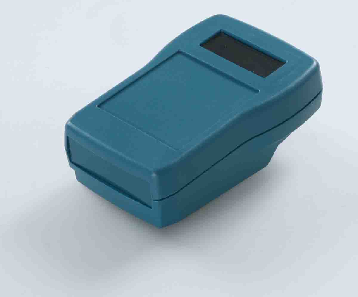 270102000 Rose Taguan Series Green, Blue ABS Handheld Enclosure Integral Battery Compartment Display Window, IP40, 125 mm x 28.5