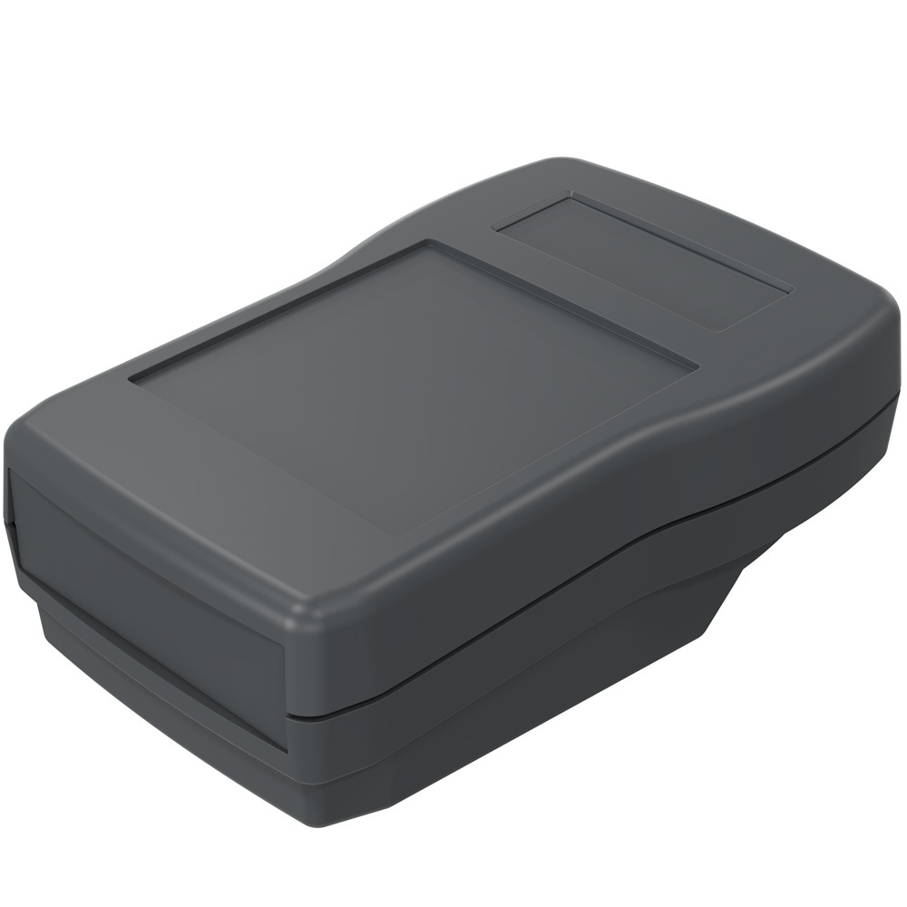 Rose Taguan Series Green, Blue ABS Handheld Enclosure Integral Battery Compartment Display Window, IP40, 125 mm x 28.5
