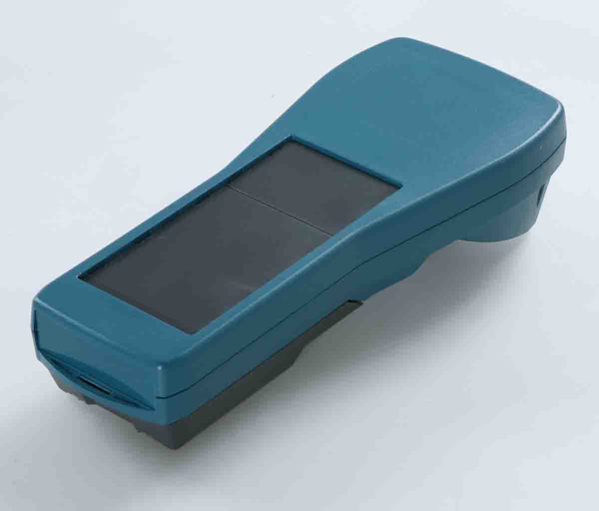 Rose Taguan Series Blue, Green ABS Handheld Enclosure Integral Battery Compartment Display Window, IP40, 180 mm x 37.5