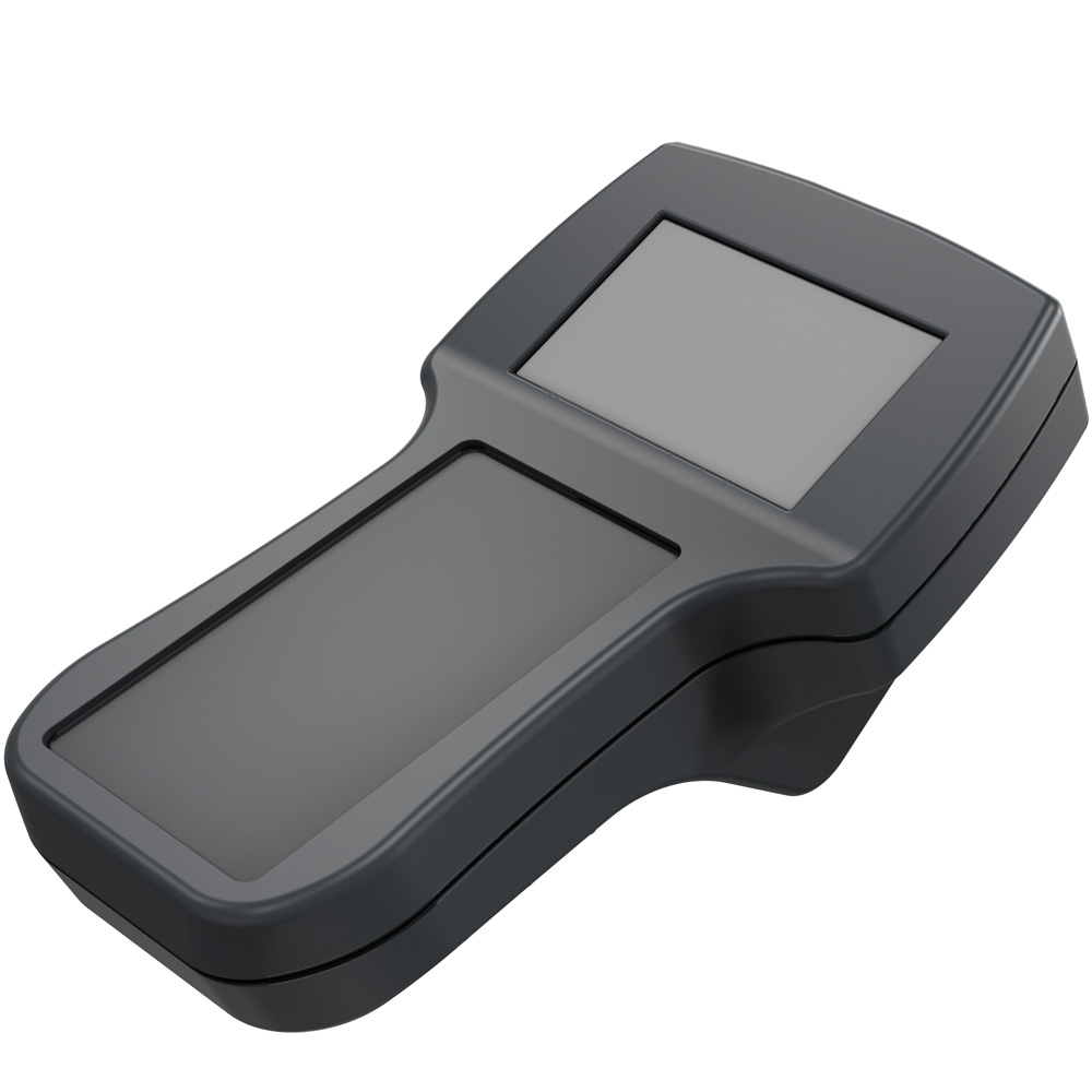 270202000 Rose Beluga Series Black, Grey Polyamide Handheld Enclosure Integral Battery Compartment Display Window, IP65, 187 mm x