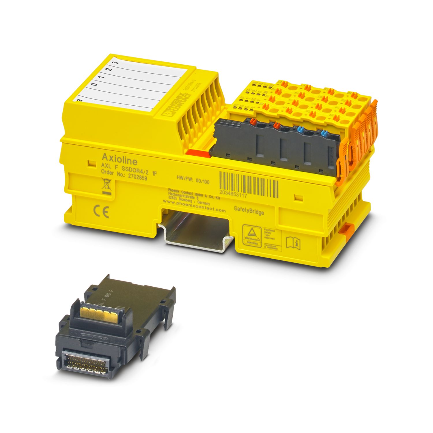 Phoenix Contact Axioline F Series Safety Module, 2 Inputs, 2 Outputs, 24V dc, NO