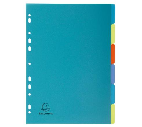 Exacompta Assorted A4 25 Per Pack File Divider