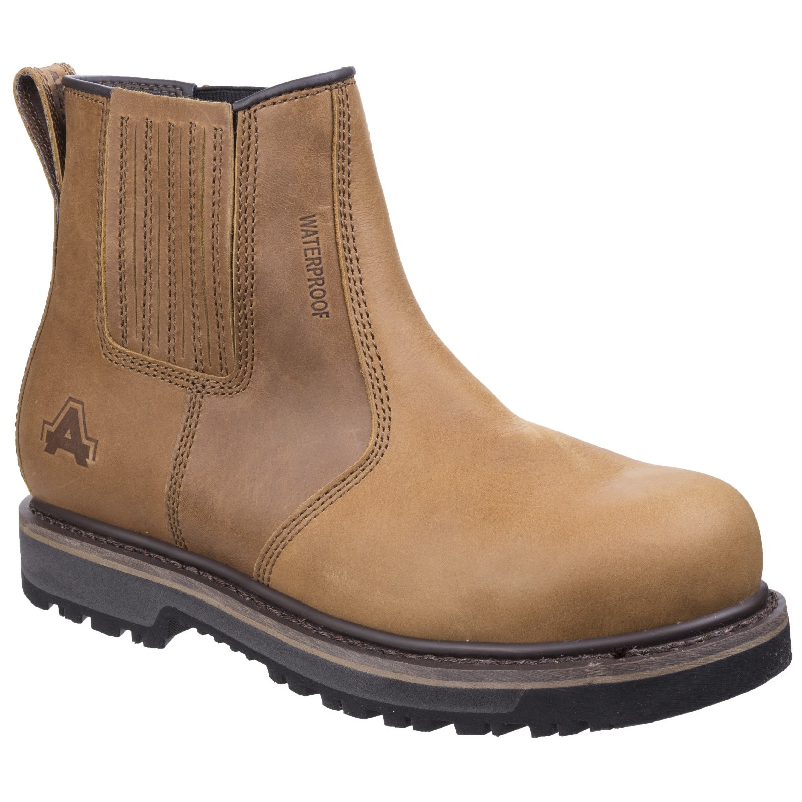 Amblers AS232 Tan Steel Toe Capped Unisex Safety Boots 9, EU 43 EN ISO 20345:2011