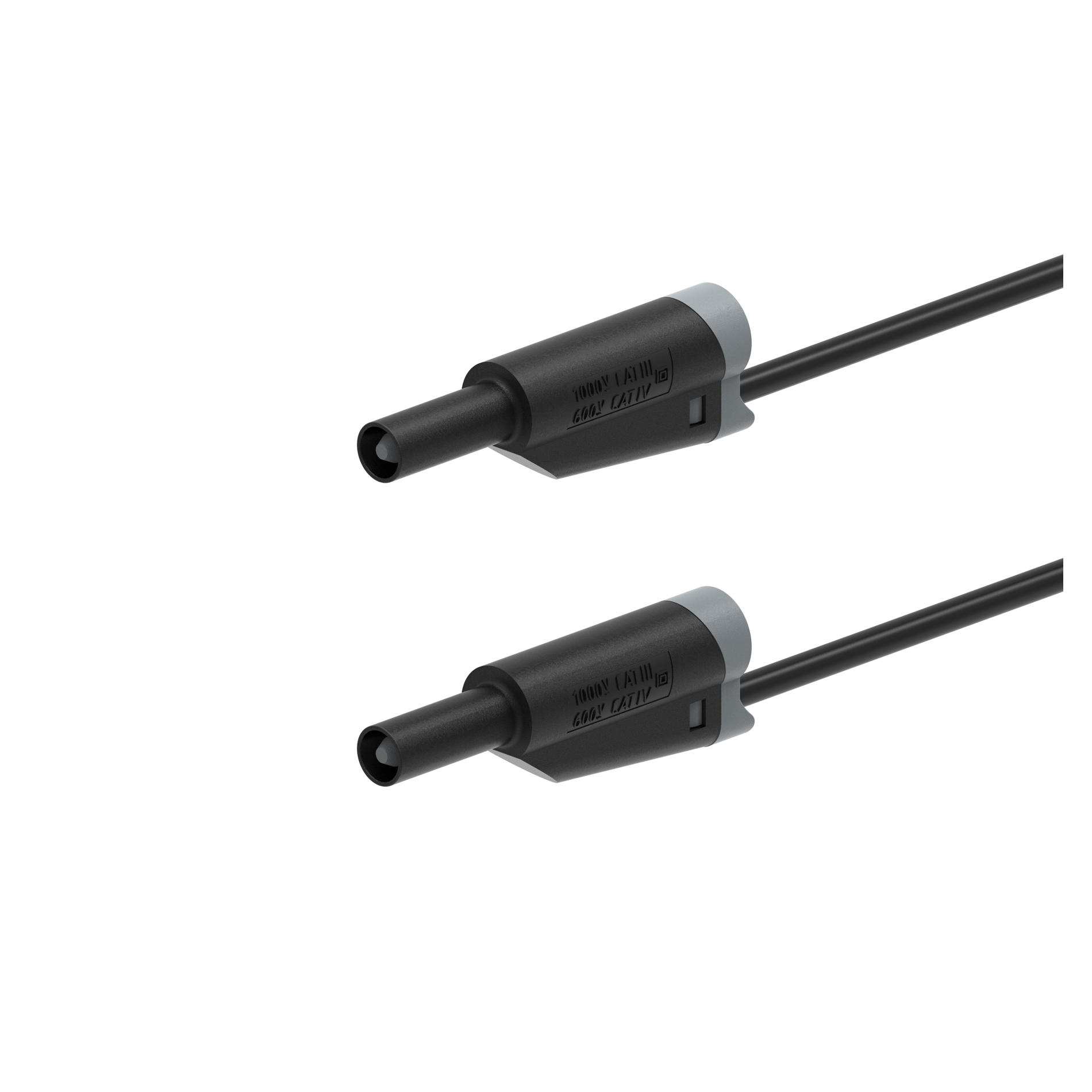 Electro PJP Plug 12A, 1kV, Black, 2 m Lead Length