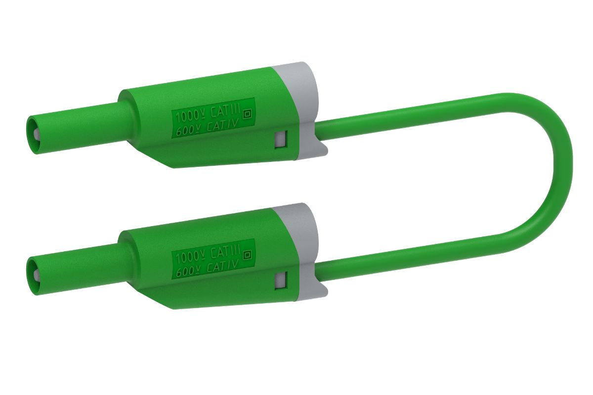 Electro PJP Test Lead 36A, 1kV, Green, 1 m Lead Length