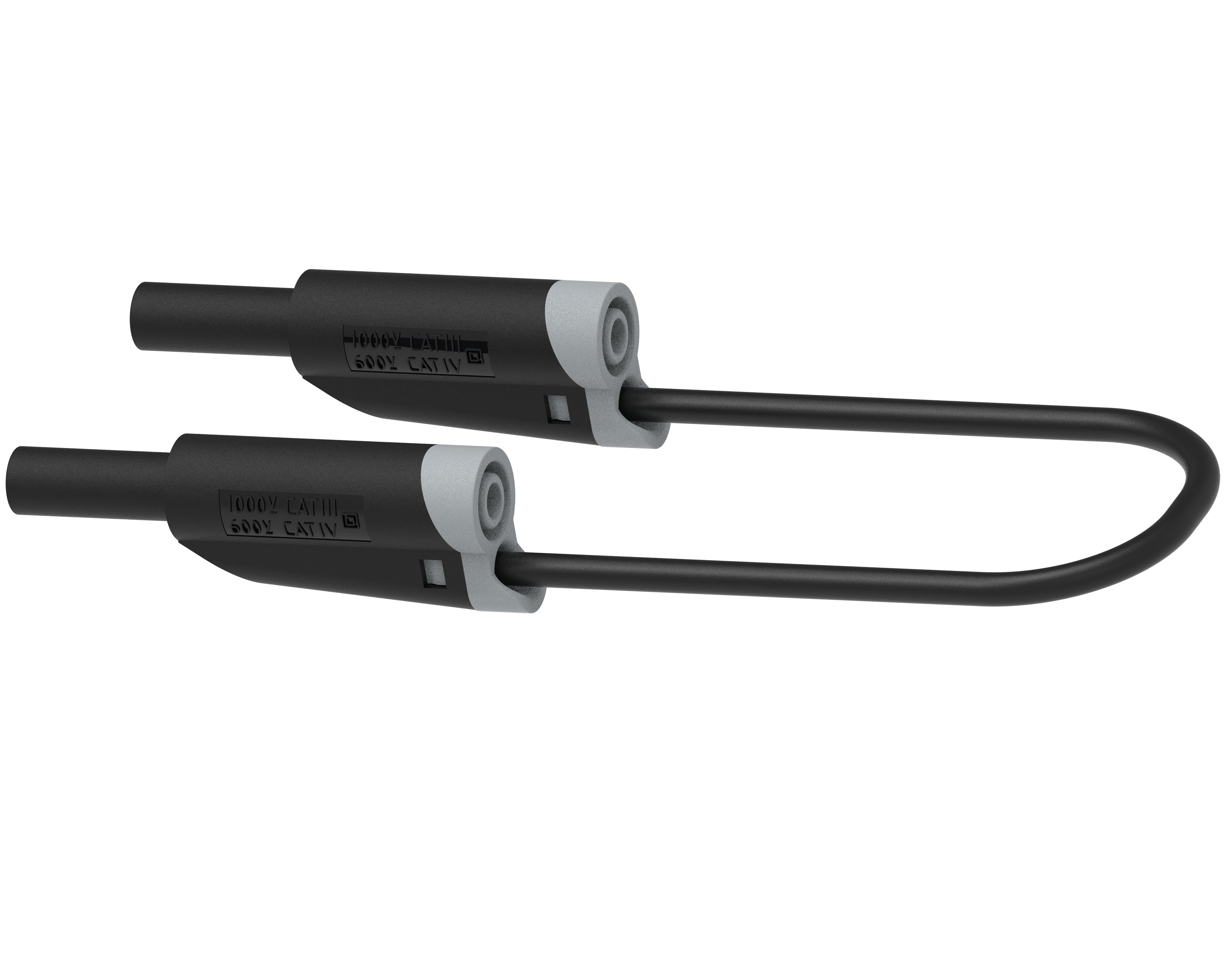 Electro PJP Banana Plug 36A, 1000V, Black, 150 cm Lead Length