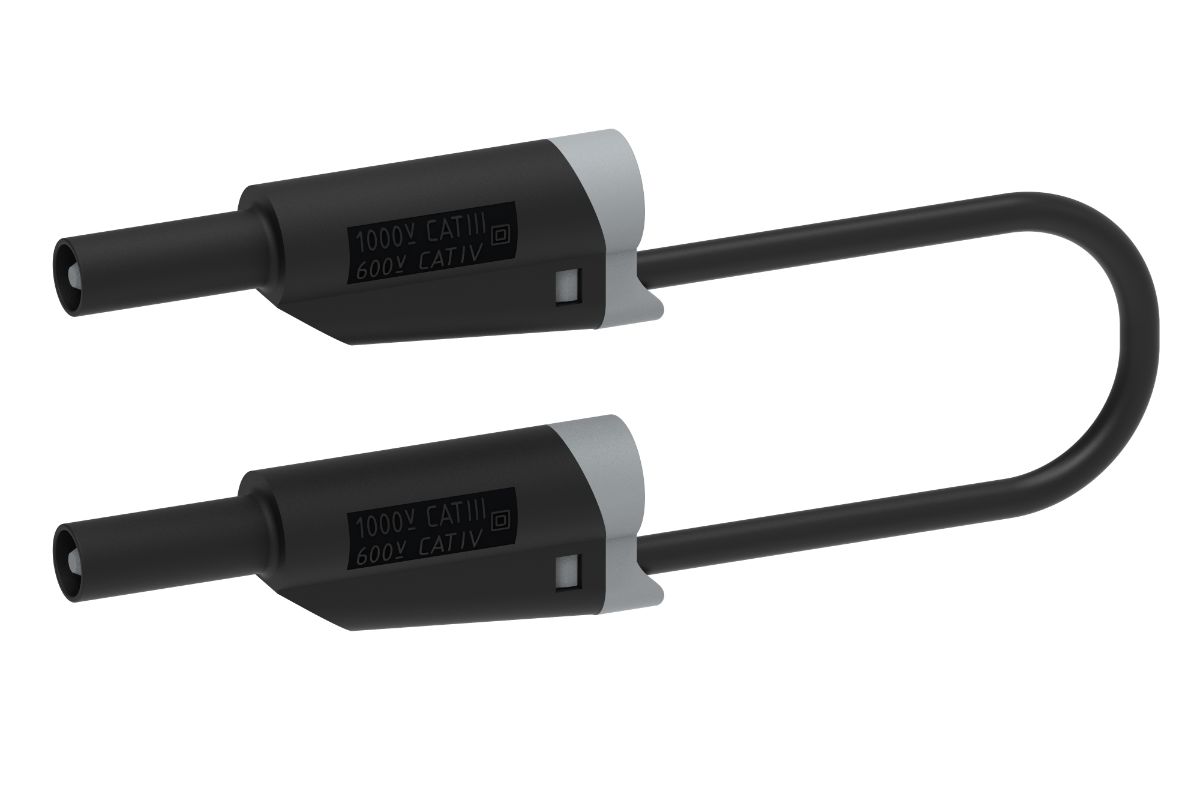 Electro PJP Test Lead 36A, 1kV, Black, 2 m Lead Length