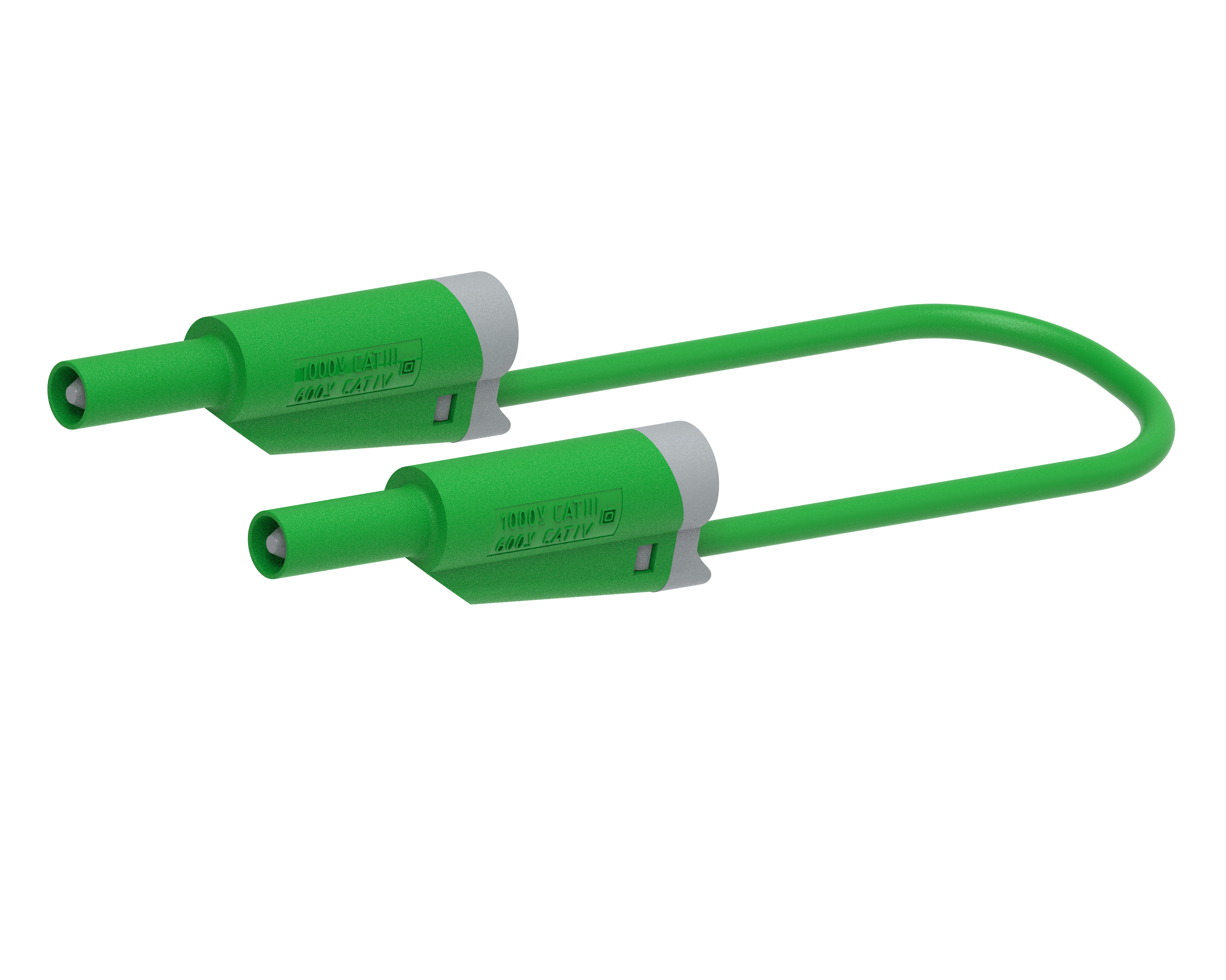 Electro PJP Banana Plug 36A, 1000V, Green, 25 cm Lead Length