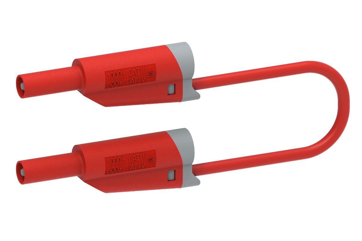 Electro PJP Test Lead 36A, 1kV, Red, 50 cm Lead Length