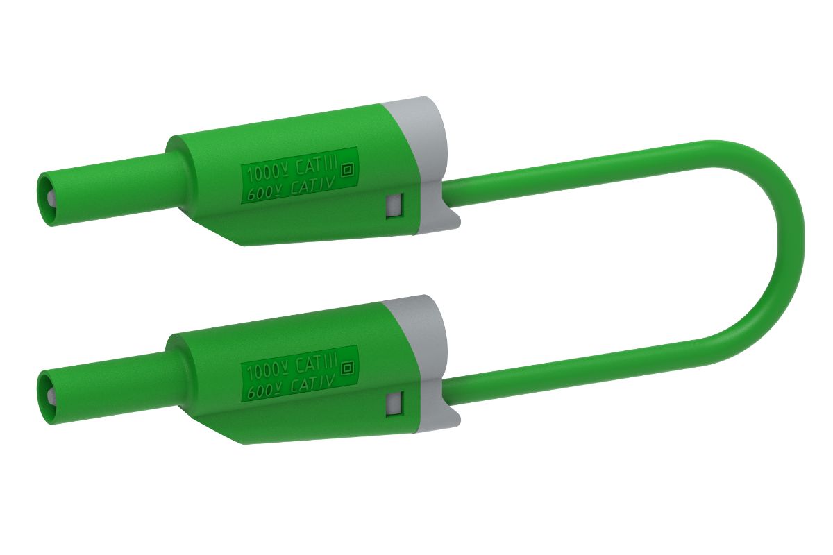 Electro PJP Test Lead 36A, 1kV, Green, 50 cm Lead Length