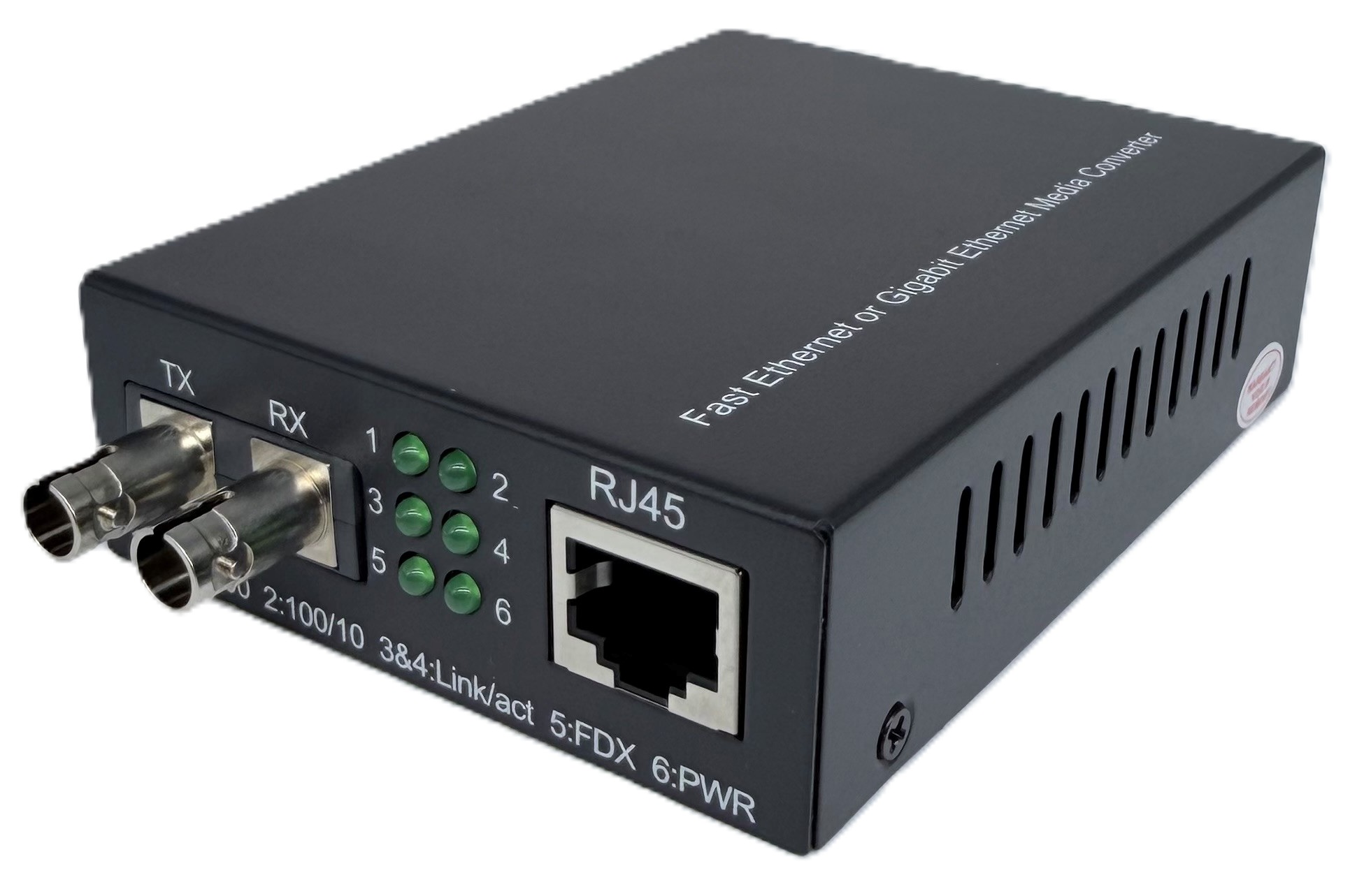 RS PRO RJ45, ST Ethernet Media Converter, Multimode, 100Mbps, Full Duplex, Half Duplex 2 km