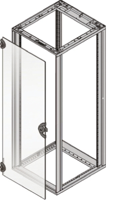 nVent SCHROFF Glass Cabinet Door, 12 U 553mm