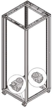 nVent SCHROFF Novastar Series Swivel Caster for Use with Novastar, M12 Thread 2145 mm 553mm