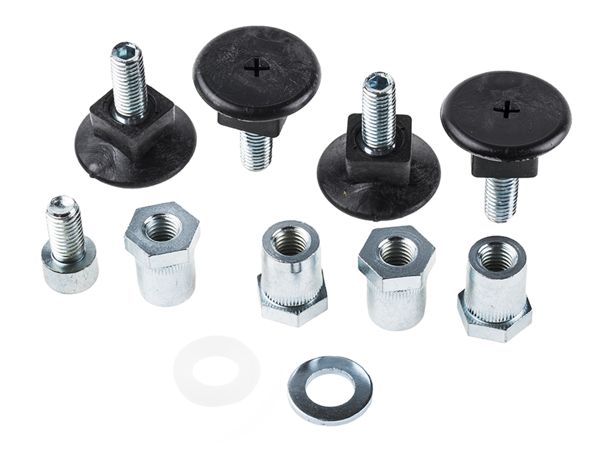 nVent SCHROFF 129STAR Series Adjustable Foot for Use with 19 Inch Cabinets